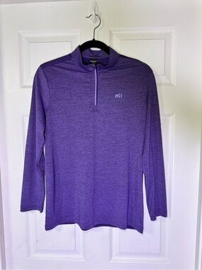 Millet Purple Half-Zip Utility Jacket